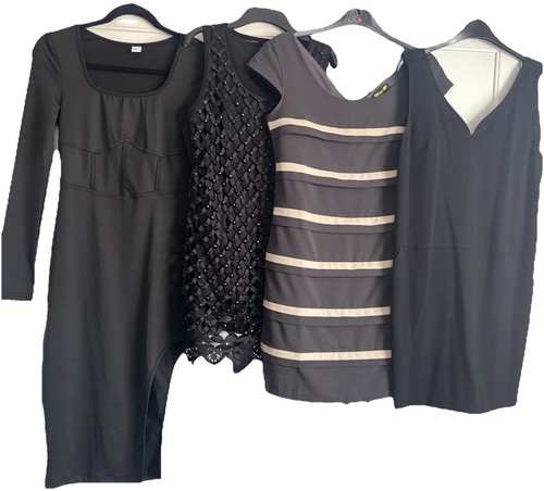Black grey mini midi - black, &