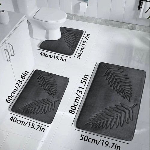 Bath mat set pedestal non - mat,