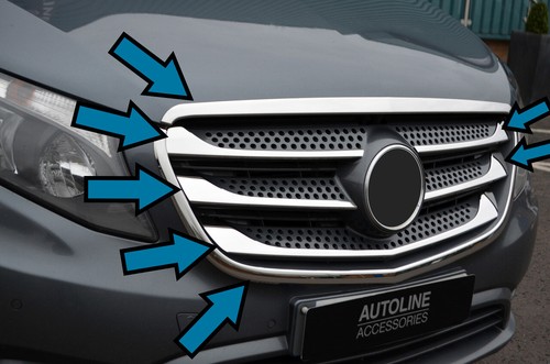 Chrome front grille - front, &