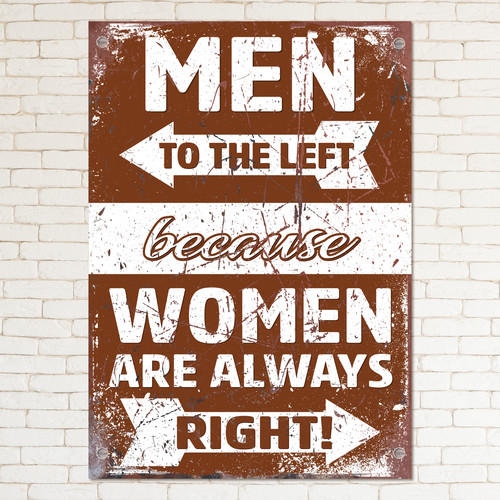 Men the left women are - to,
