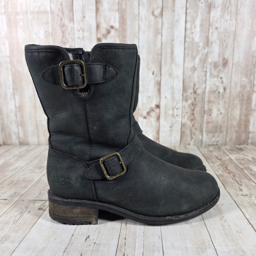 Ugg simmens black leather - simmens,