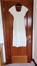 Hush Nellie Broderie Anglaise Midi Dress Cream Ecru  Size 