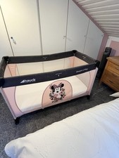Hauk Disney Travel Cot  Pink Minnie Mouse. Comes With proper Cot Mattress.