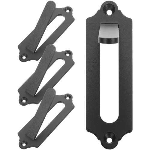 Black steel skull mount hanger - black,