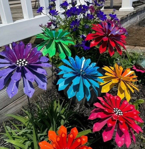 Metal flower wind - flower,
