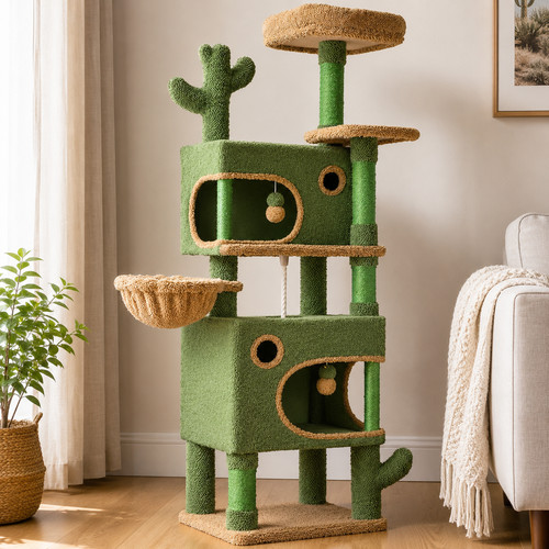 Cat tree 165cm - cat, cactus