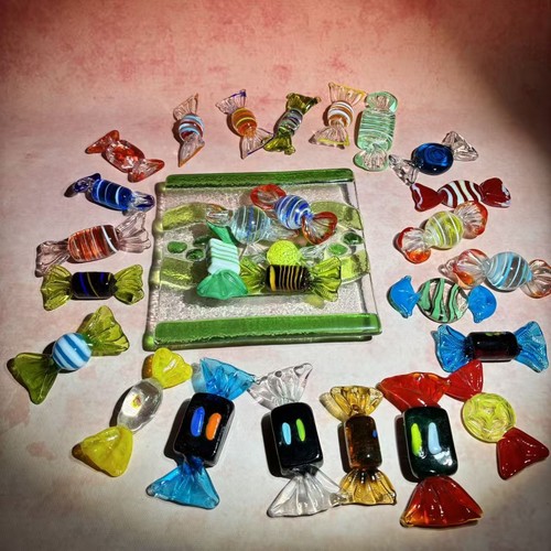 20pcs glass candy decorations - glass,