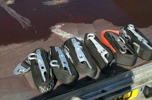 Tie down straps roof rack