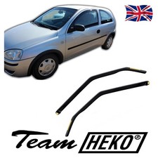 Heko Wind Deflectors For Vauxhall Corsa C Gti Vxr Sri Gsi Mk2 3-Doors 00-06 2PC