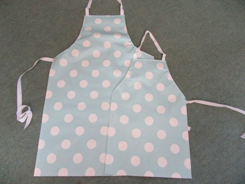 Polka dot pvc aprons - dot, in
