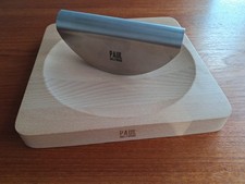 Paul Hollywood / KitchenCraft mezzaluna with board set, opened, unused