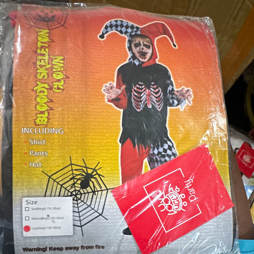 Boys skeleton clown halloween - boys,