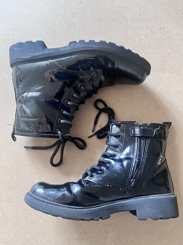 Geox black patent - patent, effect