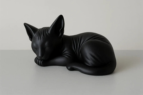 Sleeping sphynx baby - cat, cute