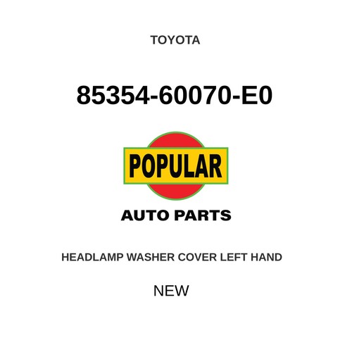Genuine toyota headlamp washer - genuine,