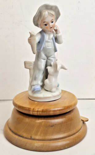 Vintage porcelain music box - vintage,