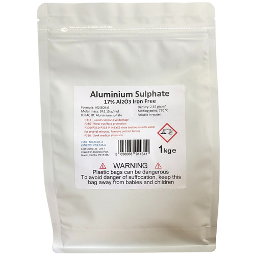 1kg aluminium sulphate - of,