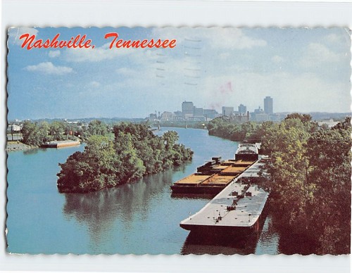 Postcard barges cumberland - barges,