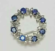 3Ct Round Cut Lab-Created Blue