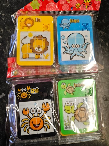 12x mini sliding puzzle toys - mini,