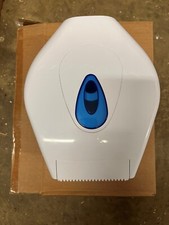 Modular Jumbo Toilet Roll Dispenser, Plastic White. SKU:4TJS-WB
