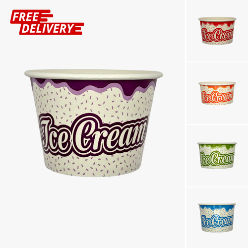 Printed paper ice cream - printed,