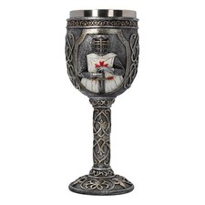 Templars Knight Goblet  Medieval Chalice Gothic Home Decor Chivalry Gift