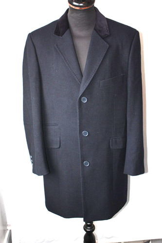 Vtg feraud melton wool navy - wool,