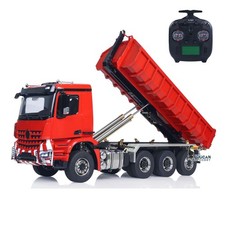 1/14 8x8 RC Hydraulic Metal Roll On Off Dumper Tipper Truck 3Speed Model Sound