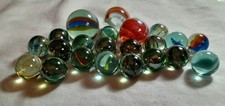 Vintage glass marbles - glass,