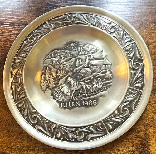 Pewter decorative plate - pewter,