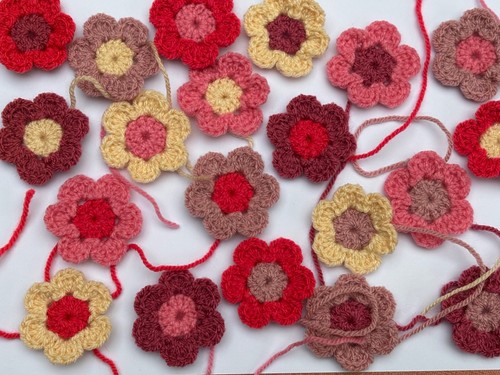 Mixed pink crochet - 20,