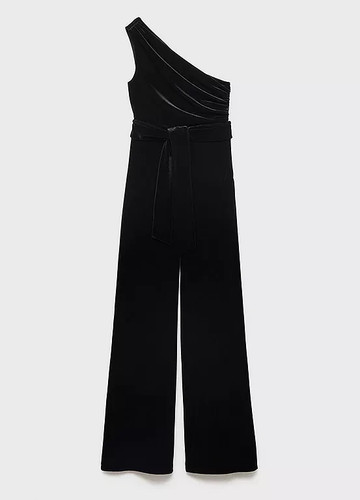 Mango xmel black velvet one - black,