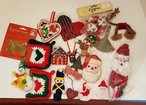 Cloth christmas tree ornaments - cloth,