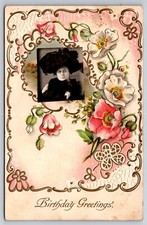 Birthday Greetings Woman Big