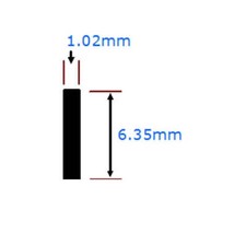 Plastic guitar binding 1 0mm - binding,