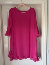 Ladies Bright Pink Shift Dress