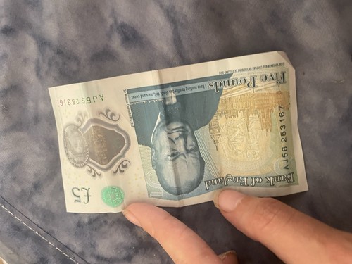 Aa33 british rare pound - british, £5