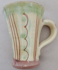 Studio Pottery Stoneware Mug Slip Glazed