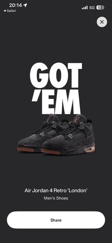 Nike air jordan - 4, 'london'