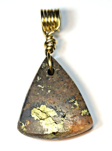 Gold ore pendant 1800s - pendant,