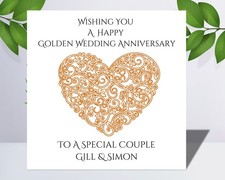 Personalised Golden Wedding