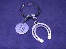 Lucky Horseshoe Keyrings 18th 21st 30th 40th 50th 60th Birthday Gifts