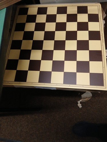 Semi rigid plastic chess board - rigid,