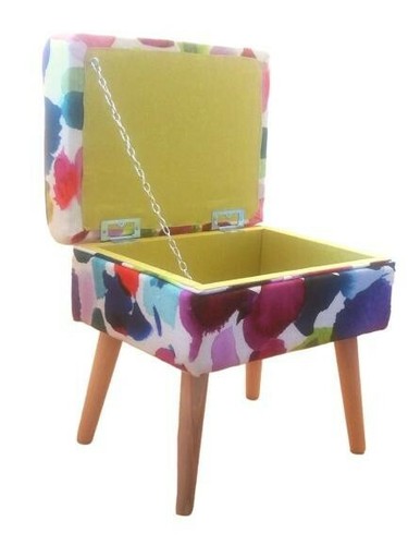 Funky footstool storage - footstool,