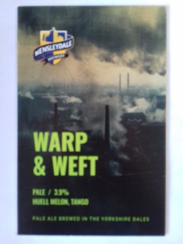 Wensleydale brewery pump clip - wensleydale,