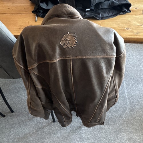 Bks brown leather motorcycle - brown,