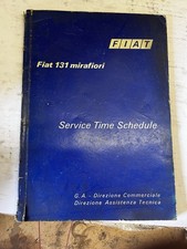 Fiat 131 Mirafiori - Workshop