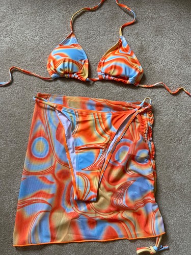 Piece swirl bikini set - 3,