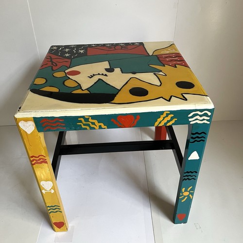 Hand painted colorful folk - colorful, art